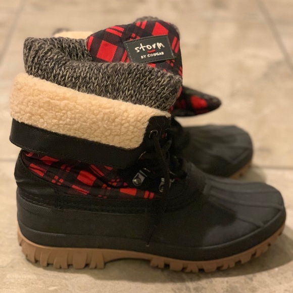Storm Shoes - Storm by Cougar - Buffalo Plaid Duck Boots